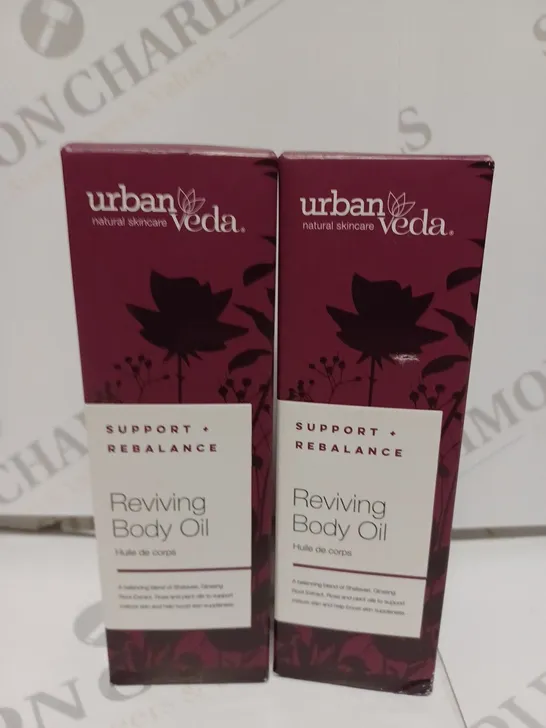 BOX OF 2 URBAN VEDA REVIVING BODY OIL - 2X100ML