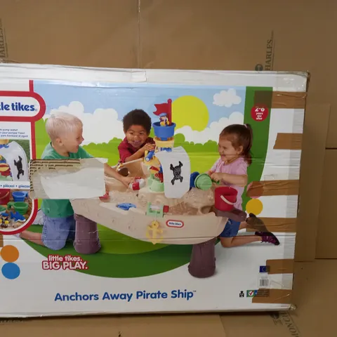BOXED LITTLE TIKES ANCHORS AWAY PIRATE SHIP WATER TABLE 