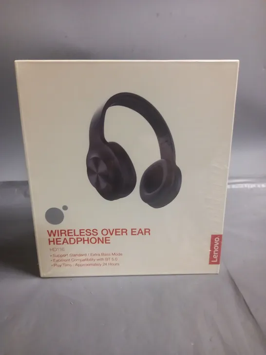 SEALED LENOVO HD116 BLUETOOTH HEADPHONES - BLACK