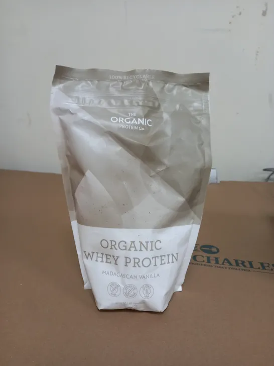 THE ORGANIC PROTEIN CO WHEY PROTEIN POWDER MADAGASCAN VANILLA 400G