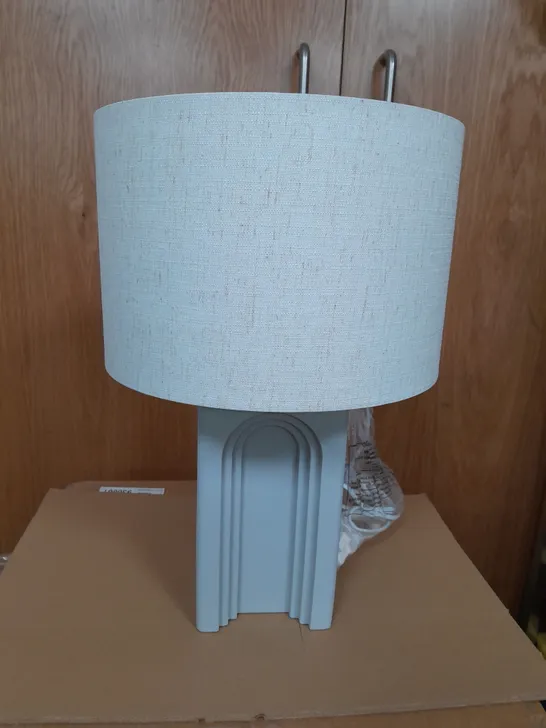 BLOCK CONCRETE ARCHES TABLE LAMP - COLLECTION ONLY