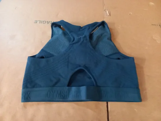 GYMSHARK TEAL TRAINING BRA - M