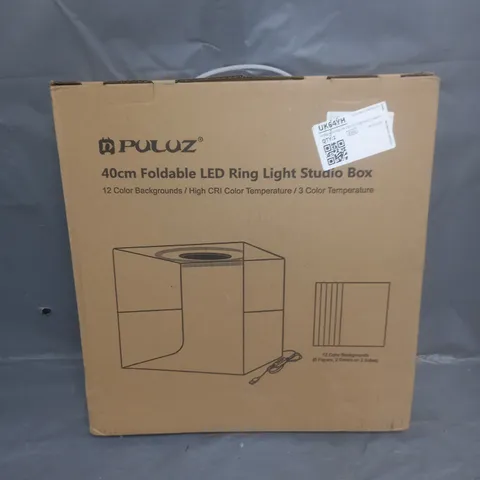 BOXED PULUZ 40CM FOLDABLE LED RING LIGHT STUDIO BOX 
