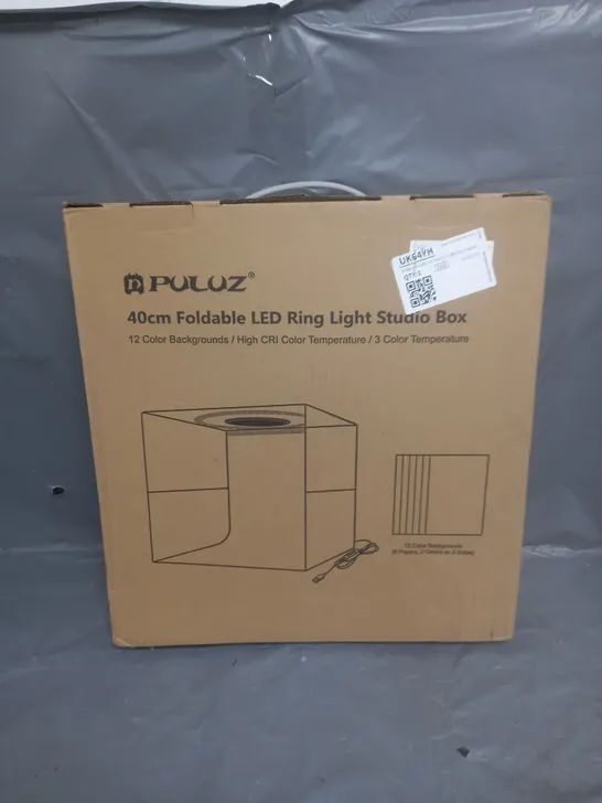 BOXED PULUZ 40CM FOLDABLE LED RING LIGHT STUDIO BOX 