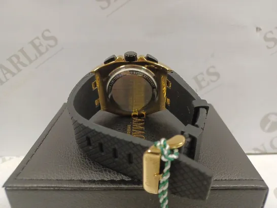 GAMAGES OF LONDON LIMITED EDITION HAND ASSEMBLED COMMANDER AUTOMATIC GOLD WATCH RRP £695