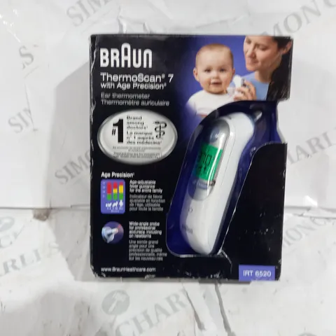 BOXED BRAUN THERMOSCAN 7 WITH AGE PRECISION