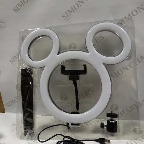 DISNEY RING LIGHT WITH PHONE HOLDER AND TRIPOD  