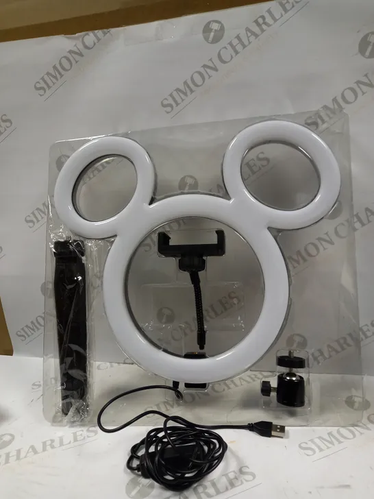 DISNEY RING LIGHT WITH PHONE HOLDER AND TRIPOD  