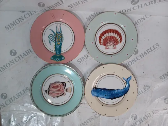 BOXED YVONNE ELLEN SET OF 4 SIDE PLATES