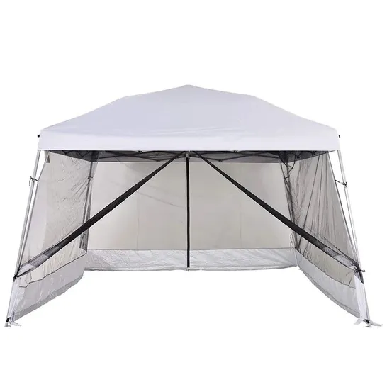 BOXED MILANNA 4M × 4M STEEL POP UP GAZEBO 