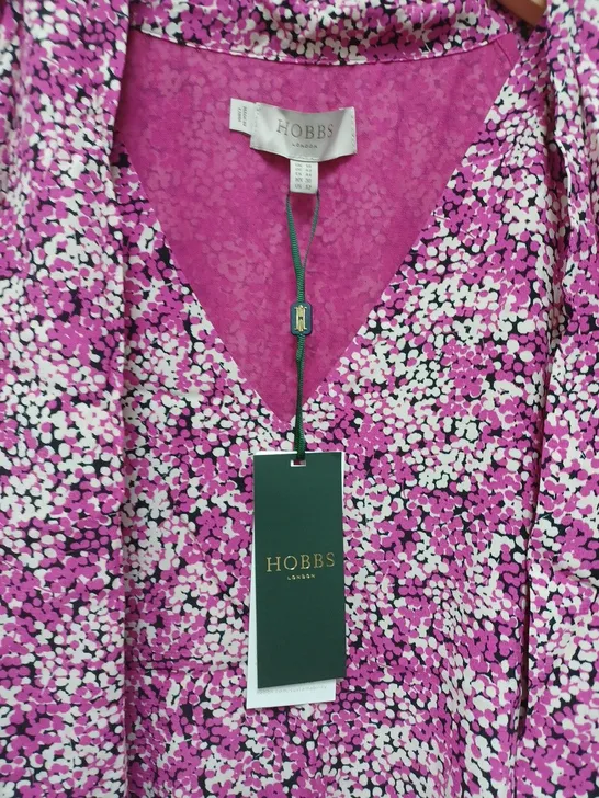 HOBBS FLORAL MONROE DRESS IN PINK MULTI - UK 16