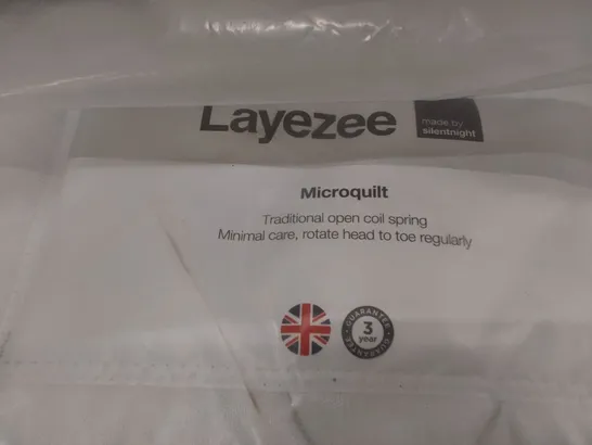 QUALITY BAGGED LAYEZEE MICRO QUILT MATTRESS 