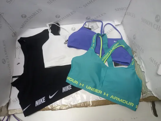 SPORTS CLOTHES TO INLUDE EVERLAST SHORTS , UNDER ARMOUR SPORTS BRA , ETC