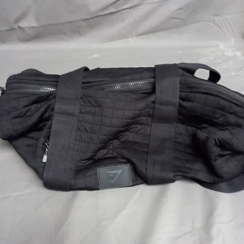 GYMSHARK QUILTED TOTE BAG IN BLACK 