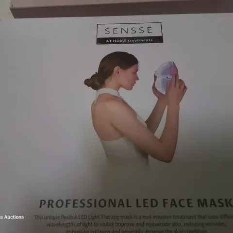 TWO BOXED SENSSE PROFESSIONAL LED FASK MASKS