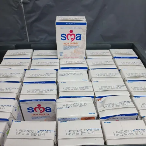 APPROXIMATELY 60 CARTONS OF SMA HIGH ENERGY FOOD SUPPLEMENT DRINK FOR BABIES 200ML PER CARTON