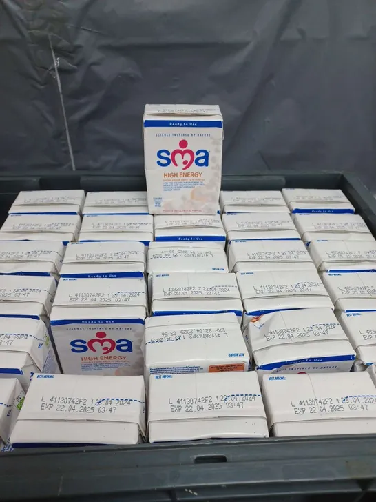 APPROXIMATELY 60 CARTONS OF SMA HIGH ENERGY FOOD SUPPLEMENT DRINK FOR BABIES 200ML PER CARTON