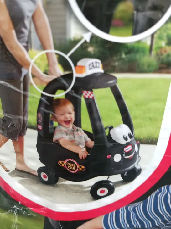 BOXED LITTLE TIKES COZY COUPE CAB TAXI - BLACK - COLLECTION ONLY  RRP £69.99