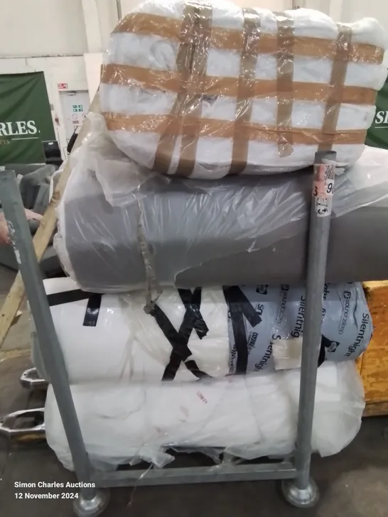 PALLET CONTAINING VARIOUS MATTRESSES IN DIFFERENT SIZES AND QUALITY