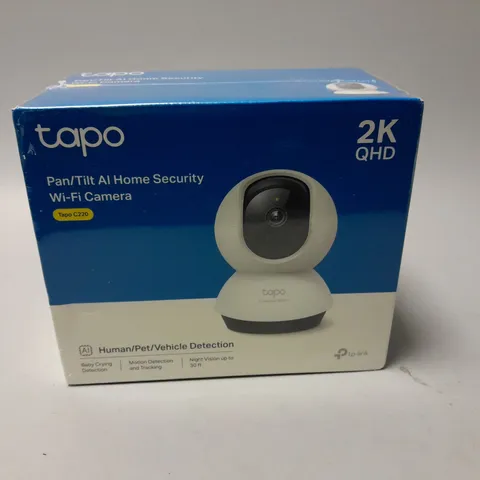 SEALED TAPO PAN/TILT AI HOME SECURITY WI-FI CAMERA - TAPO C220