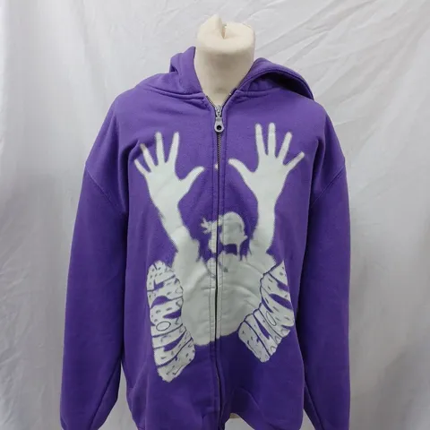 CLINTS STEP CORRECT PURPLE ZIP HOODIE - XL