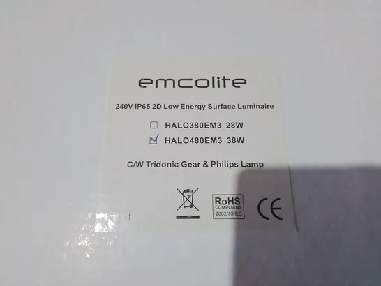 PALLET CONTAINING 10 MULTIPACK BOXES OF ASSORTED LIGHTING ITEMS TO INCLUDE EMCOLITE 240V SURFACE LUMINARE, MR16 DOWNLIGHTS AND ELECTRONIC BALLASTS 