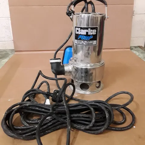 BOXED CLARKE DIRTY WATER SUBMERSIBLE PUMP - PVP11A