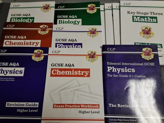 LOT OF 15 ASSORTED CGP EDUCATIONAL BOOKS