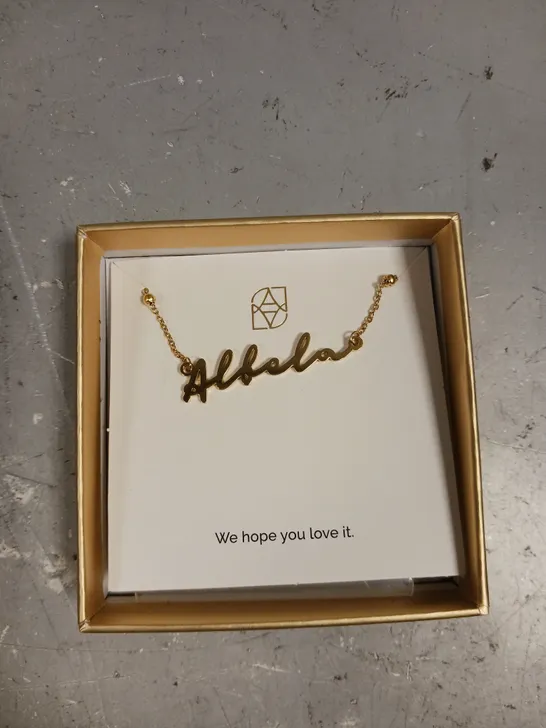 ABBOTT LYON PERSONALISED 'ALBELA' NECKLACE 