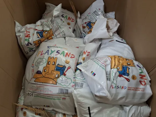 PALLET CONTAINING A LARGE QUANTITY OF 15KG BAGS OF ECO PLAY SAND