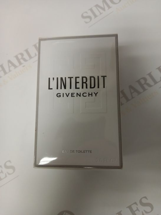 BOXED AND SEALED L'INTERDIT GIVENCHY EAU DE TOILETTE 80ML