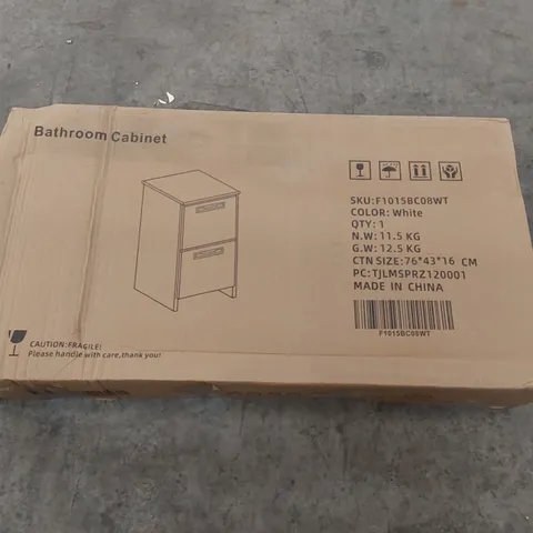 BOXED BATHROOM CABINET - WHITE (1 BOX)