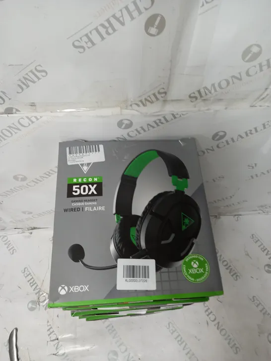 5X TURTLE BEACH RECON 50X HEADSETS - BLACK 