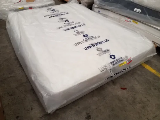 BAGGED 4'6" DOUBLE MEMORY WOOL POCKET SPRING HYBRID MATTRESS 