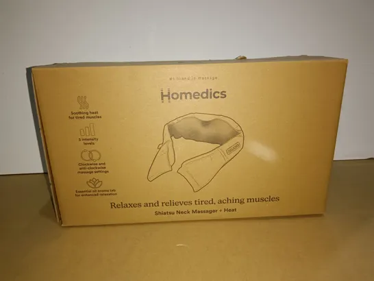 BOXED HOMEDICS SHIATSU BACK MASSAGER WITH HEAT 