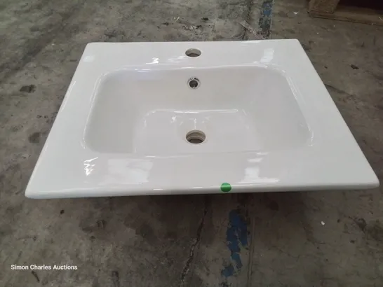 BOXED CANELLI CERAMIC SINGKE TAP VANITY BASIN WHITE 500 × 400mm