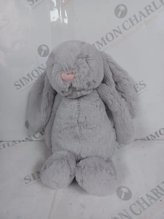 JELLYCAT BASHUL SILVER BUNNY SOFT PLUSH TOY