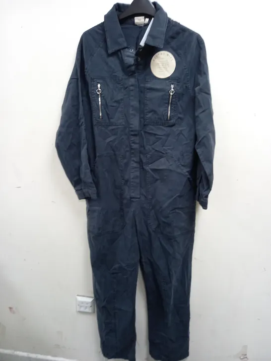 BEYOND NINE WASHED BLACK COVERALLS - S