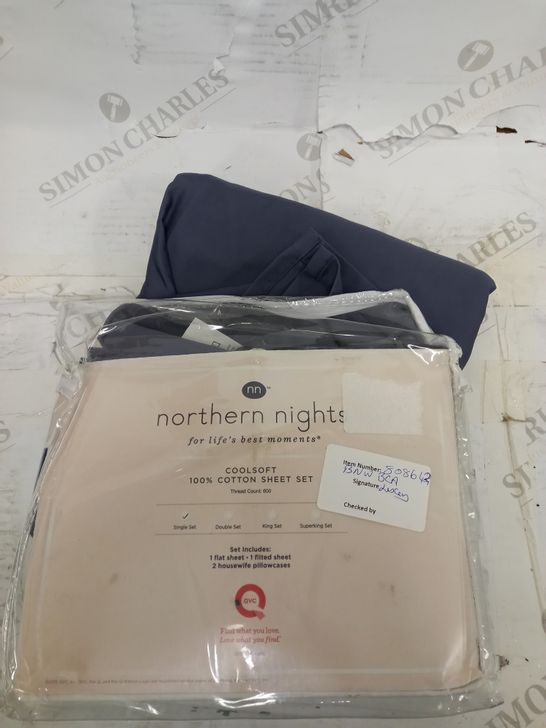 NORTHERN NIGHTS 600TC 100% COTTON COOL SOFT SHEET SET