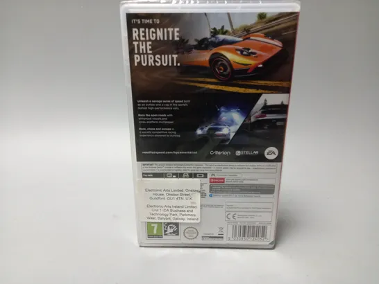 BOXED AND SEALED NEED FOR SPEED HOT PURSUIT (NINTENDO SWITCH)