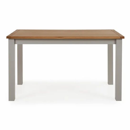 BOXED BROMLEY DINING TABLE GREY 