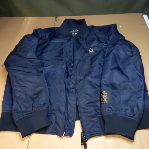 ARMANI EXCHANGE ICON PERIOD LIMITED EDITION PADDED BOMBER JACKET - NAVY, XL