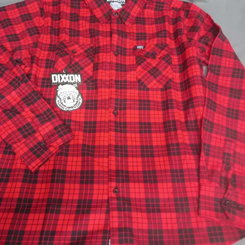 DIXXON TUBBY TOMS RED FLANNEL SHIRT - XLT