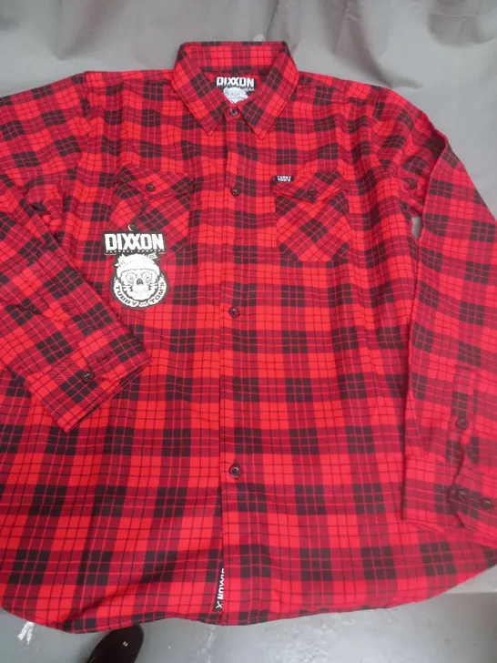 DIXXON TUBBY TOMS RED FLANNEL SHIRT - XLT