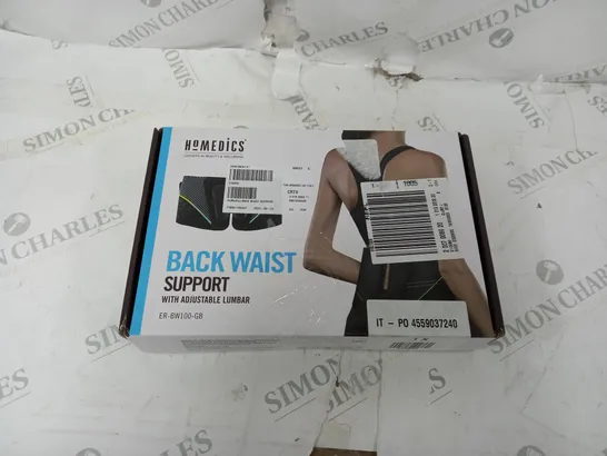 HOMEDICS BACK WAIST SUPPORT BOXED