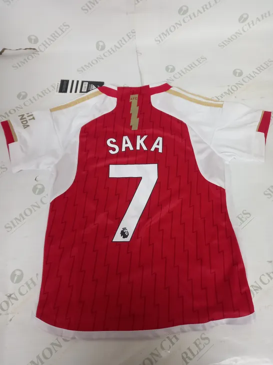 ARSENAL FC HOME KIT WITH SAKA 7 SIZE 20