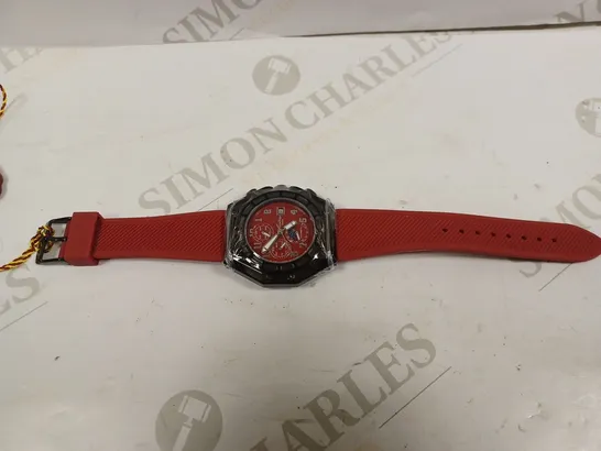  LIMITED EDITION SWAN & EDGAR HAND ASSEMBLED FORTRESS AUTOMATIC RED WATCH RRP £205