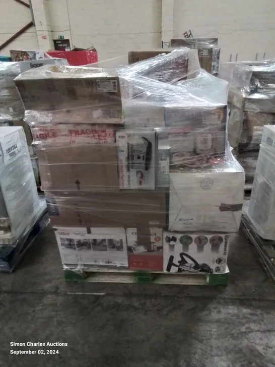 PALLET OF APPROXIMATELY 50 UNPROCESSED RAW RETURN HOUSEHOLD AND ELECTRICAL GOODS TO INCLUDE;