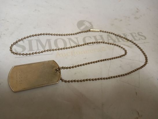 GUCCI-STYLE DOGTAG NECKLACE