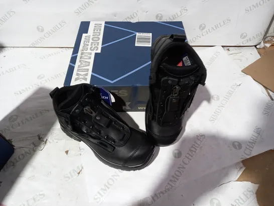 BOXED PAIR OF BRAND NEW HAIX BLACK SAFETY BOOTS SIZE 5